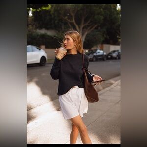 Alex Mill Downing Crewneck in Donegal Wool 
-oatmeal M